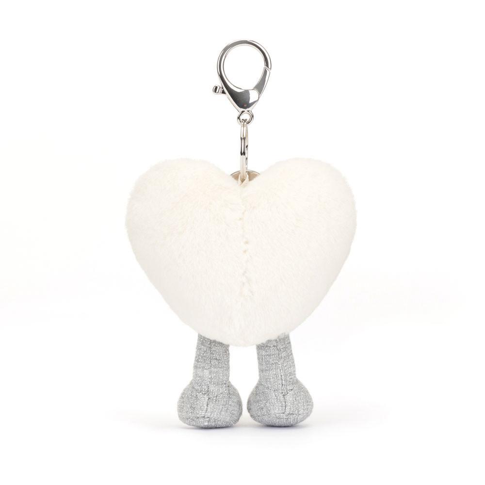 Amuletos Para Bolsos Jellycat Cream Heart 13cm x 9cm x 3cm Blancas  Costa Rica |  59614-JDIZ