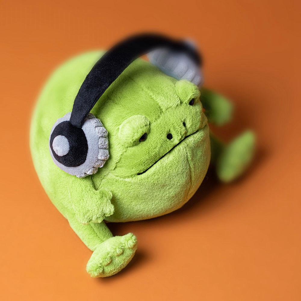 Anfibios Y Reptiles Jellycat Ricky Rain Frog Headphones 15cm x 16cm x 18cm Verde  Costa Rica |  23867-OSCT