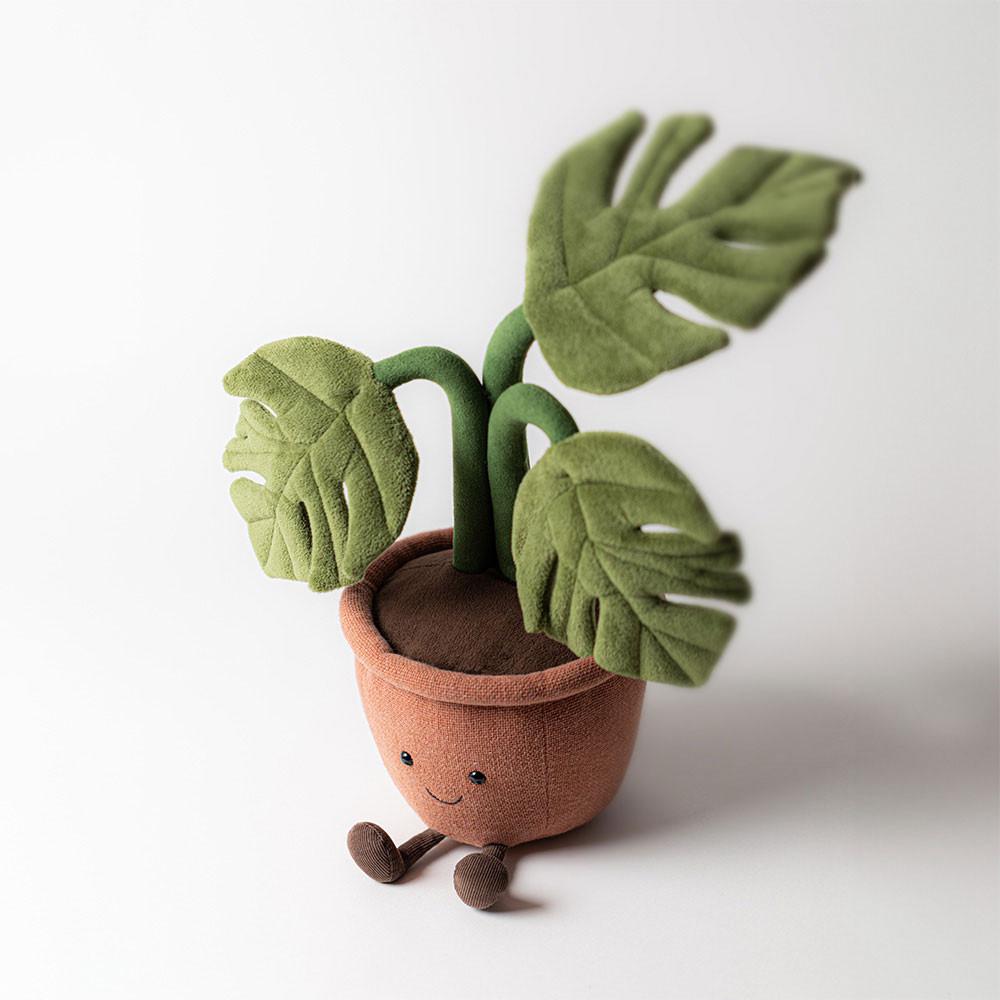 Boda Y Aniversario Jellycat Amuseables Monstera Plant 43cm x 15cm x 14cm Verde  Costa Rica |  85367-HFWG
