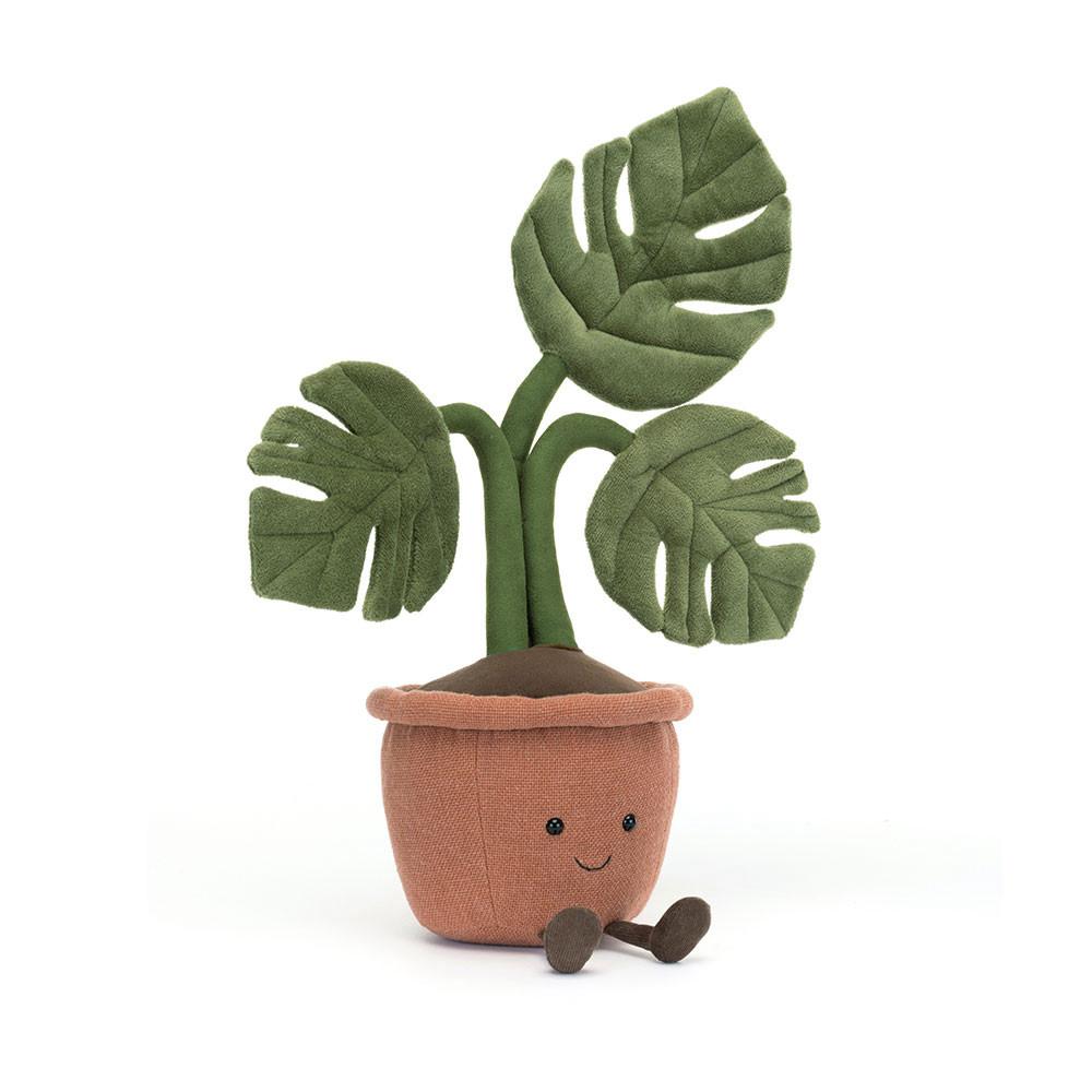 Boda Y Aniversario Jellycat Amuseables Monstera Plant 43cm x 15cm x 14cm Verde  Costa Rica |  85367-HFWG
