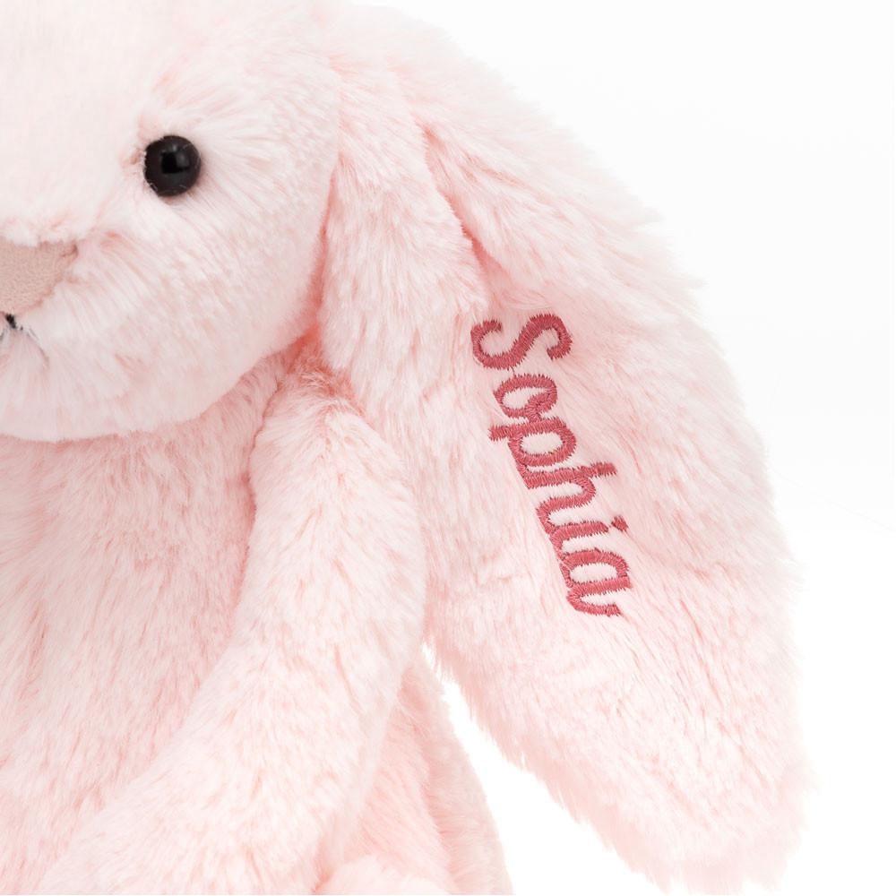 Boda Y Aniversario Jellycat Personalised Bashful Bunny Medium 51cm x 21cm x 12cm Rosas  Costa Rica |  57624-KIJG