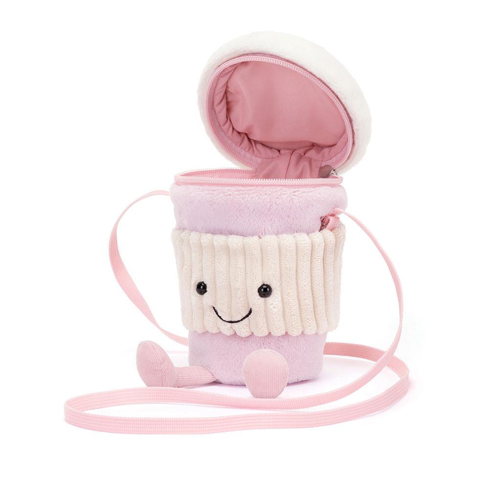 Bolsas Jellycat Coffee-To-Go 20cm x 9cm x 9cm Rosas  Costa Rica |  03912-DVAG