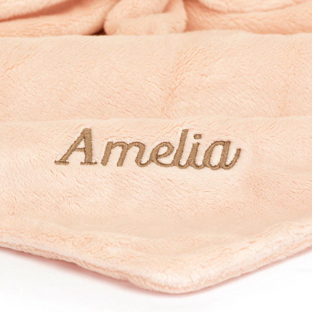 Chupete De Conejo Jellycat Personalised Bashful Blush Bunny Soother 15cm x 34cm x 34cm Rosas  Costa Rica |  70532-ENGR