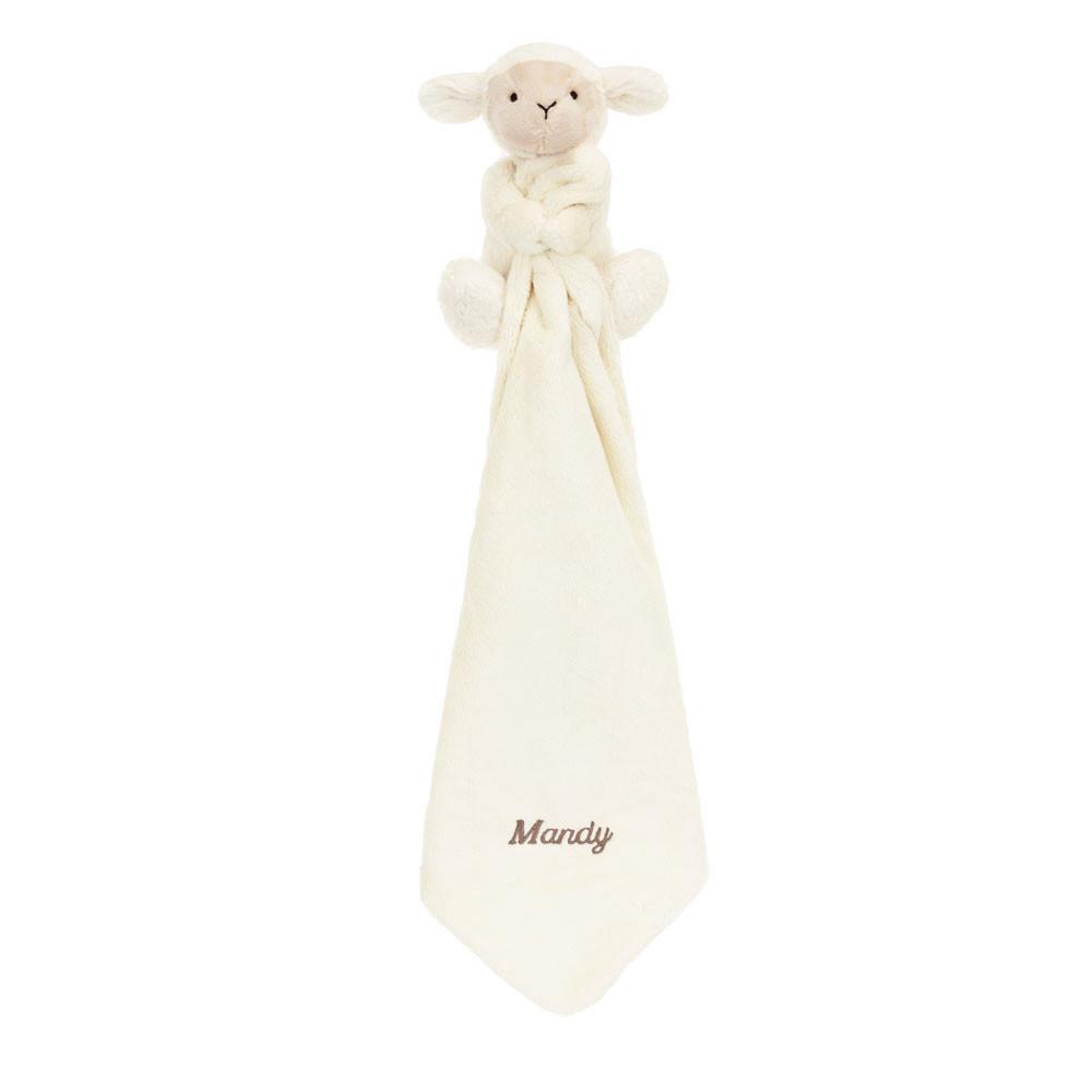 Chupete De Conejo Jellycat Personalised Bashful Lamb Soother 15cm x 34cm x 34cm Blancas  Costa Rica |  48092-UCPY