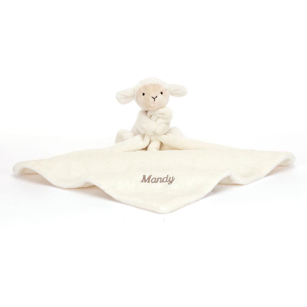 Chupete De Conejo Jellycat Personalised Bashful Lamb Soother 15cm x 34cm x 34cm Blancas  Costa Rica |  48092-UCPY