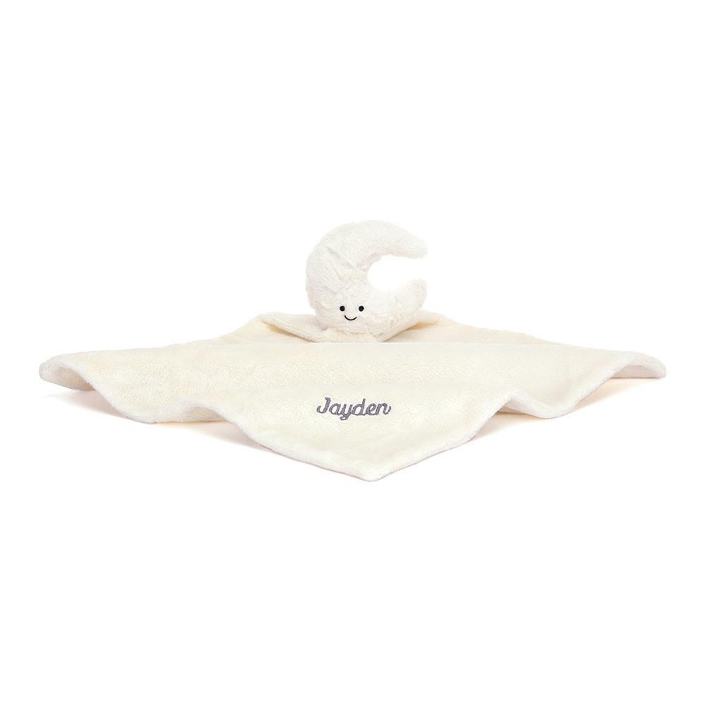 Chupetes Y Mantas Jellycat Personalised Moon Soother 10cm x 34cm x 34cm Blancas  Costa Rica |  70586-XFUQ
