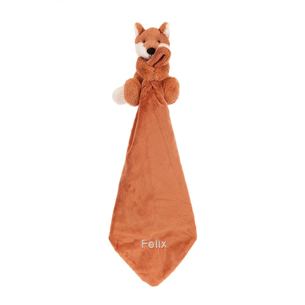 Chupetes Y Mantas Jellycat Personalised Bashful Fox Cub Soother 15cm x 34cm x 34cm Naranjas  Costa Rica |  69182-ZYBO