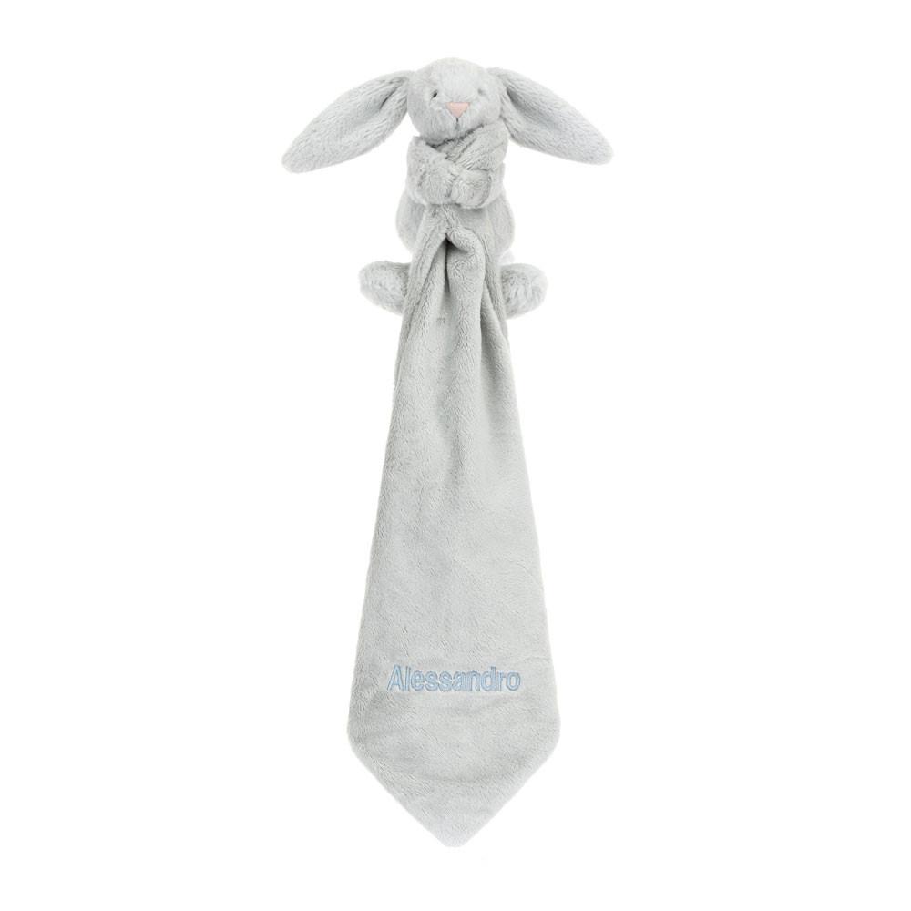 Chupetes Y Mantas Jellycat Personalised Bashful Silver Bunny Soother 15cm x 34cm x 34cm Gris  Costa Rica |  24978-LCVM