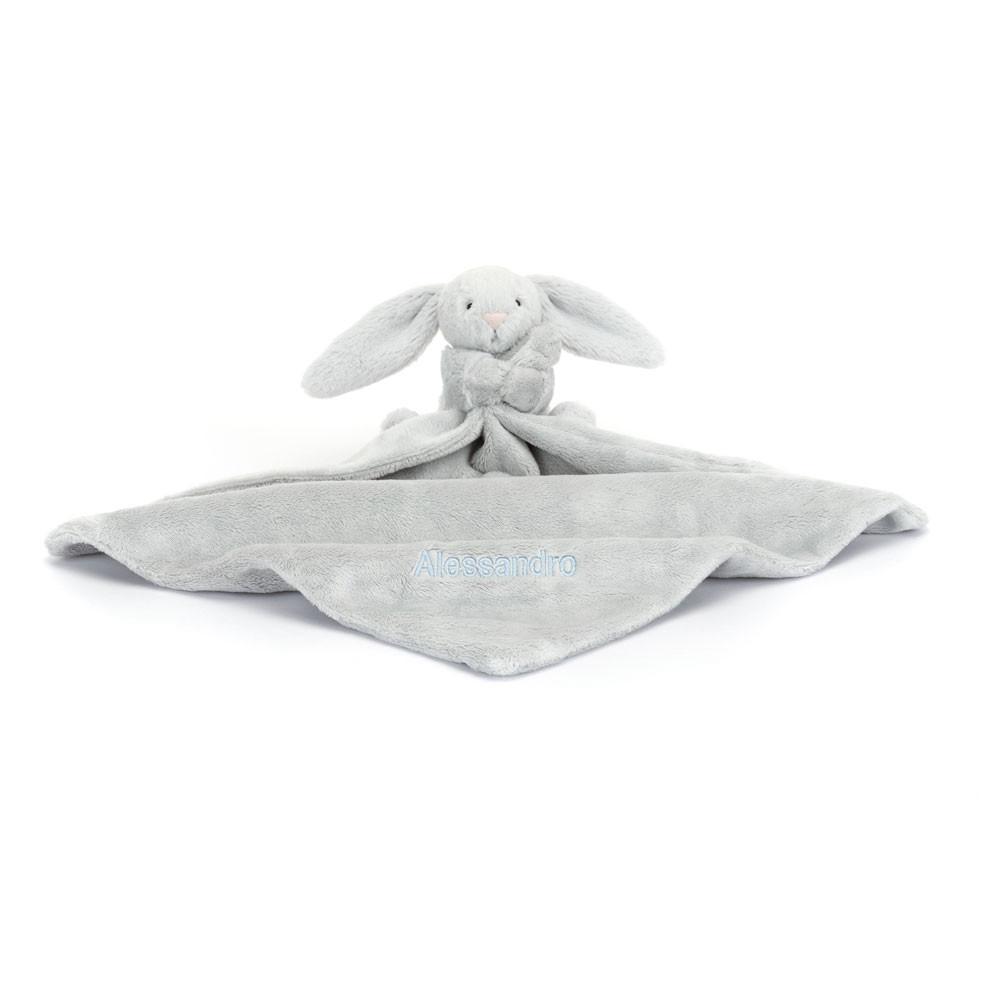 Chupetes Y Mantas Jellycat Personalised Bashful Silver Bunny Soother 15cm x 34cm x 34cm Gris  Costa Rica |  24978-LCVM