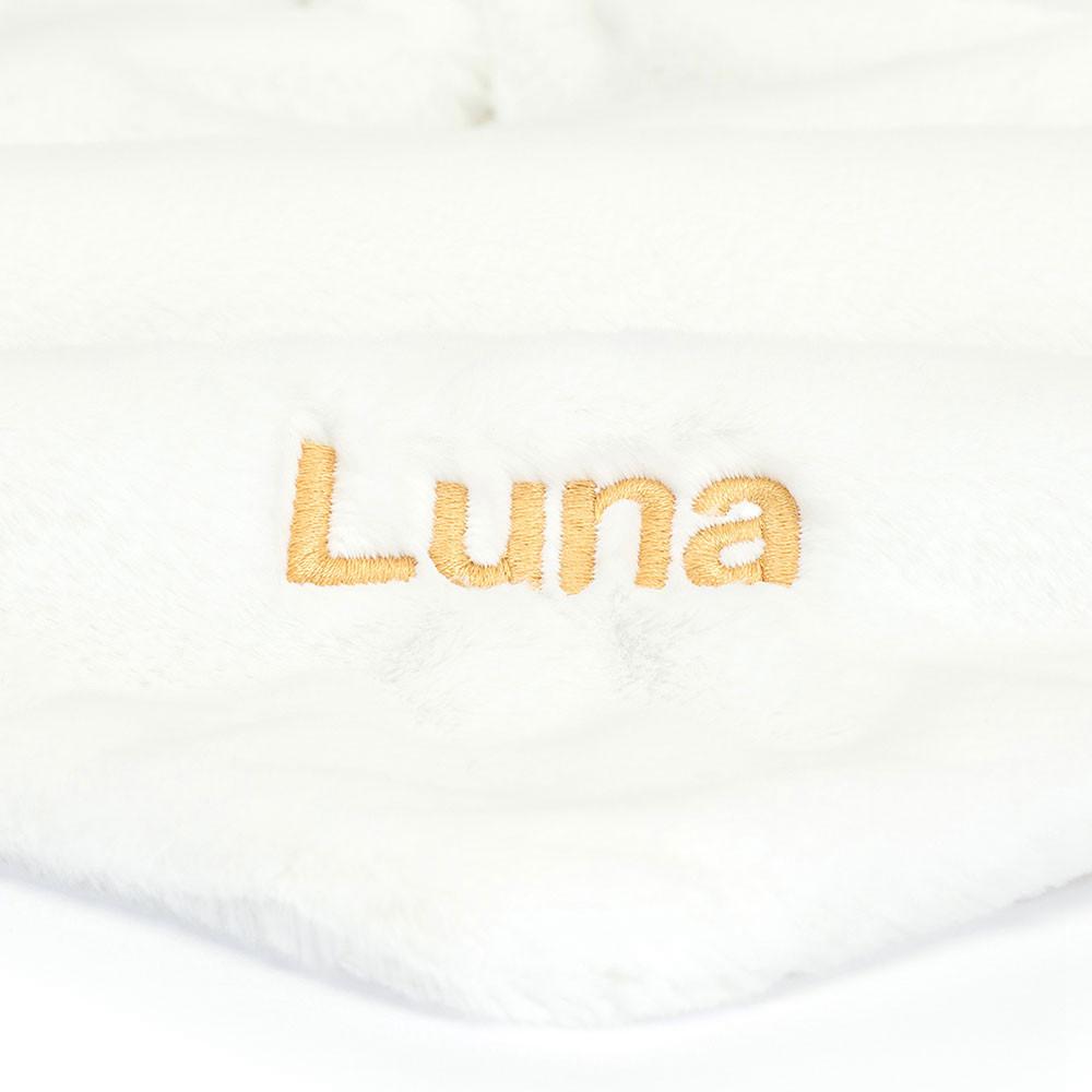 Chupetes Y Mantas Jellycat Personalised Bashful Luxe Bunny Luna Soother 15cm x 34cm x 34cm Blancas  Costa Rica |  08547-WZPX