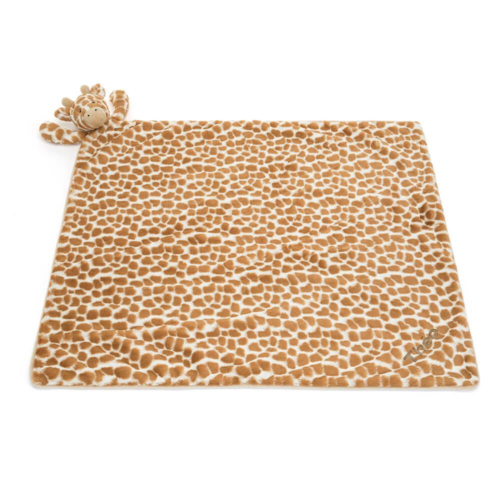 Chupetes Y Mantas Jellycat Personalised Bashful Giraffe Blankie 56cm x 70cm x 9cm Naranjas  Costa Rica |  38520-MLTR