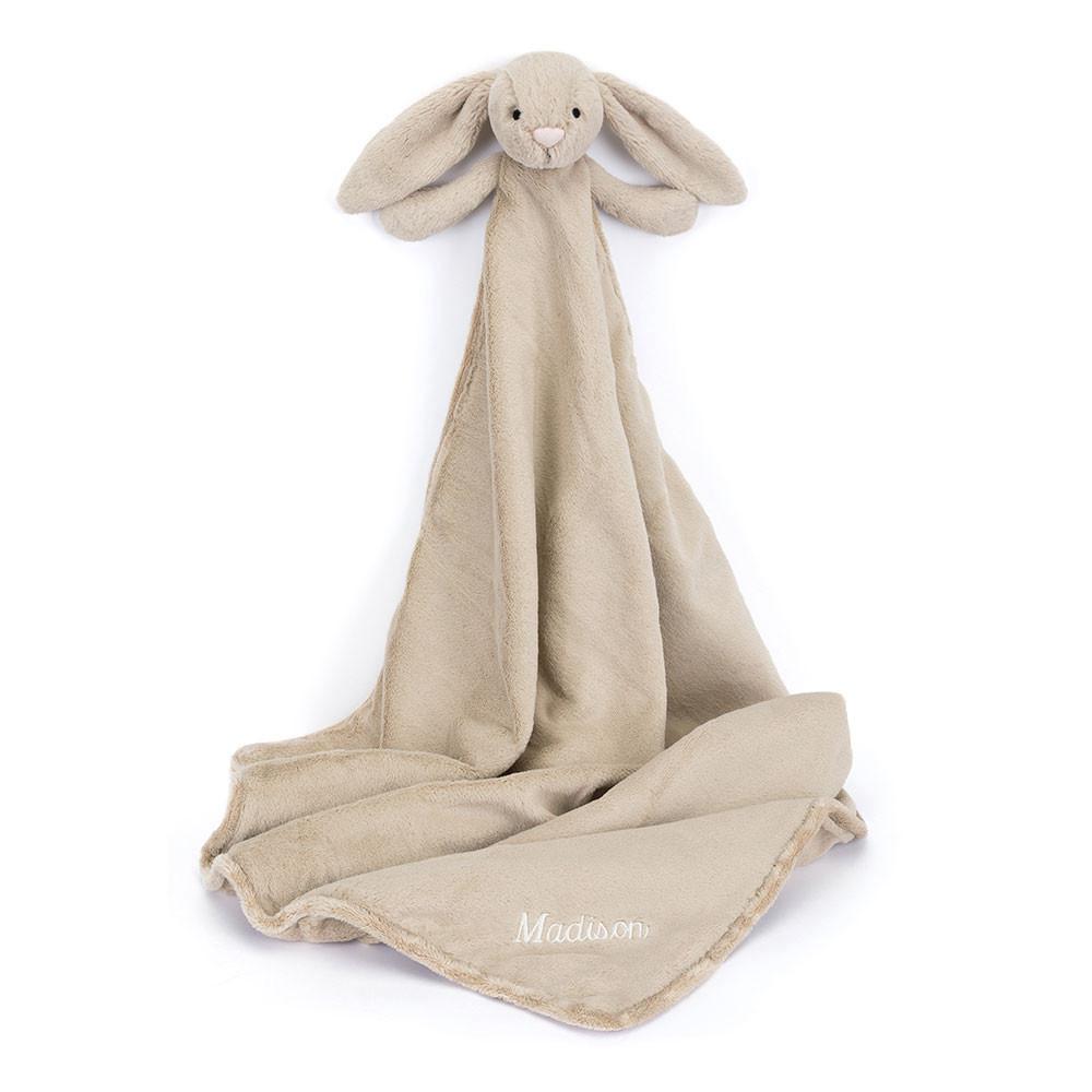 Chupetes Y Mantas Jellycat Personalised Bashful Bunny Blankie 56cm x 70cm x 9cm Beige  Costa Rica |  34215-PYVE