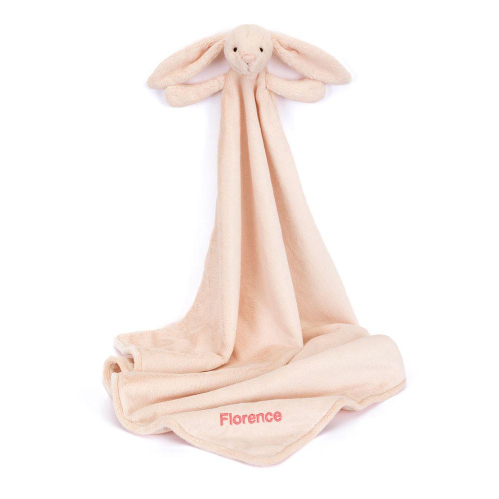 Chupetes Y Mantas Jellycat Personalised Bashful Blush Bunny Blankie 56cm x 70cm x 9cm Rosas  Costa Rica |  47289-BGMJ