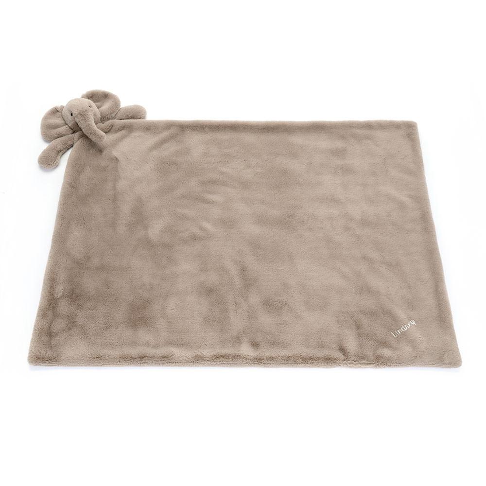 Chupetes Y Mantas Jellycat Personalised Smudge Elephant Blankie 56cm x 70cm x 9cm Gris  Costa Rica |  47509-JLYZ