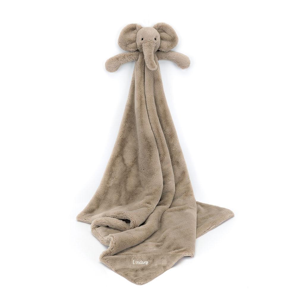 Chupetes Y Mantas Jellycat Personalised Smudge Elephant Blankie 56cm x 70cm x 9cm Gris  Costa Rica |  47509-JLYZ
