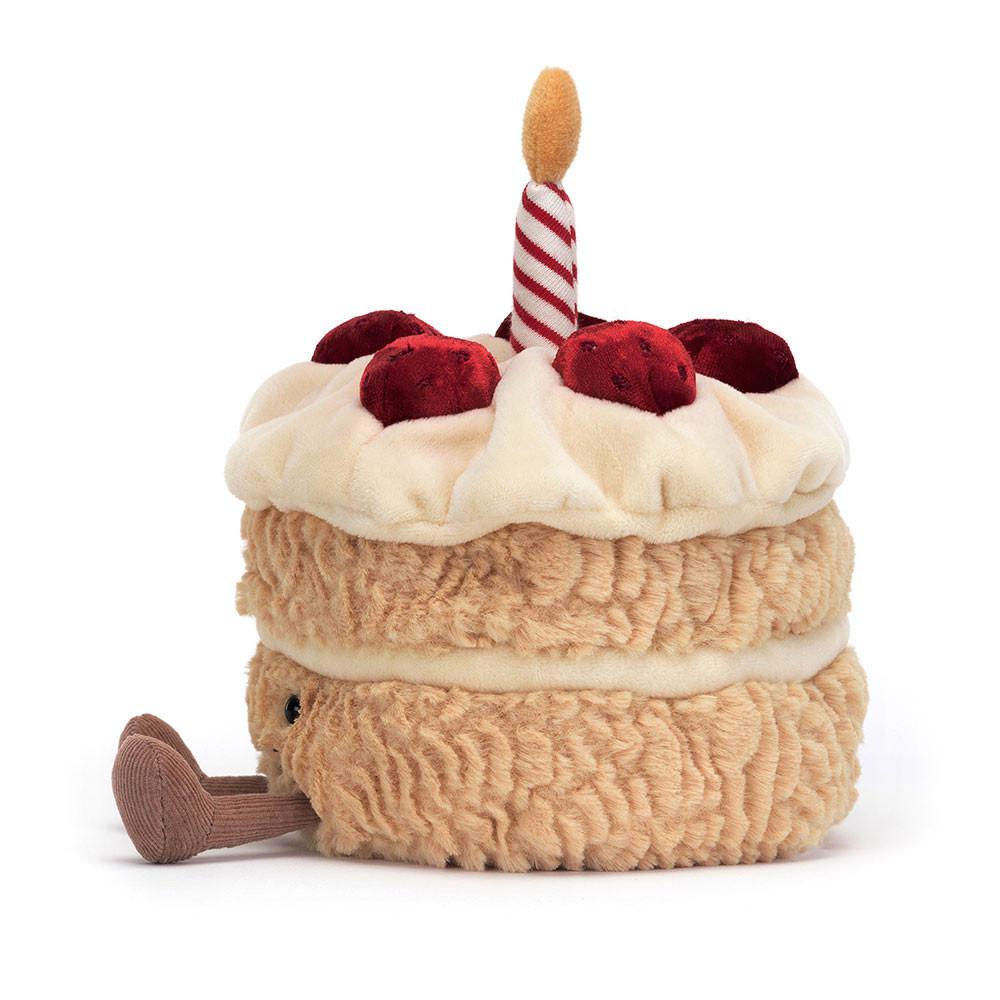 Comida Y Bebida Jellycat Amuseables Birthday Cake 16cm x 12cm x 12cm Beige  Costa Rica |  71208-DPKQ