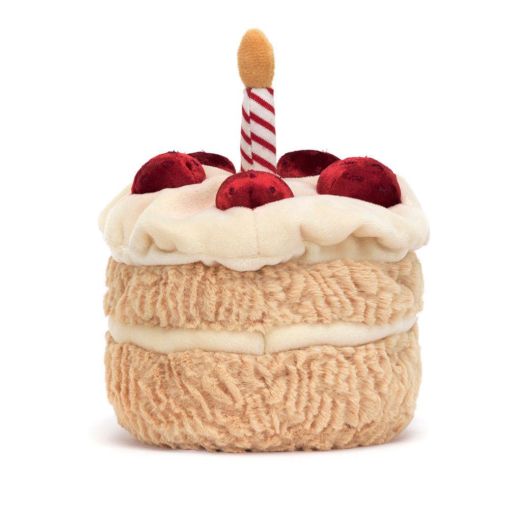 Comida Y Bebida Jellycat Amuseables Birthday Cake 16cm x 12cm x 12cm Beige  Costa Rica |  71208-DPKQ