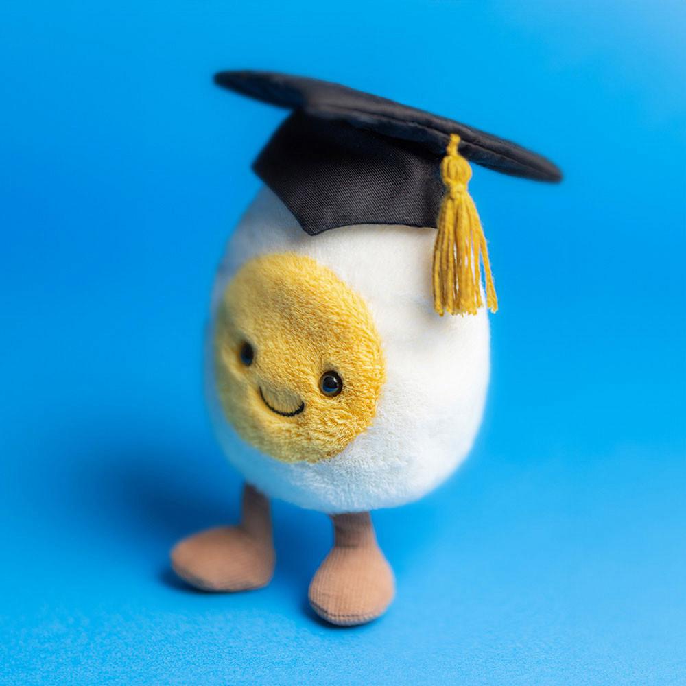 Comida Y Bebida Jellycat Amuseables Boiled Egg Graduation 14cm x 9cm x 4cm Blancas  Costa Rica |  05462-DXIS