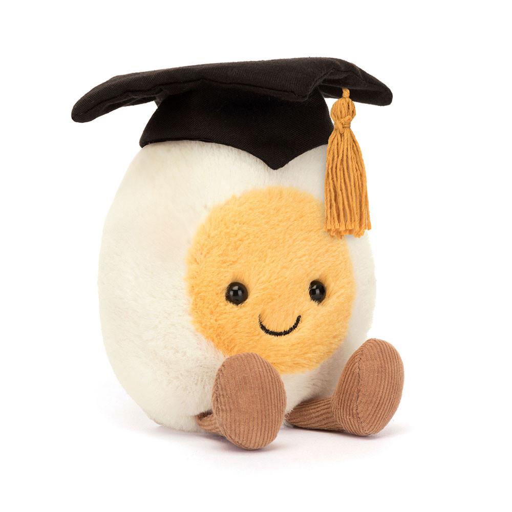 Comida Y Bebida Jellycat Amuseables Boiled Egg Graduation 14cm x 9cm x 4cm Blancas  Costa Rica |  05462-DXIS