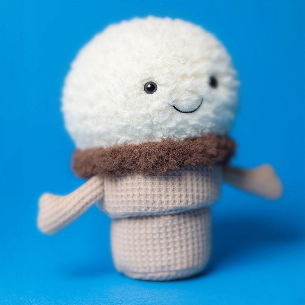 Comida Y Bebida Jellycat Amuseables Ice Cream Cone 14cm x 9cm x 5cm Blancas  Costa Rica |  14362-AZNQ