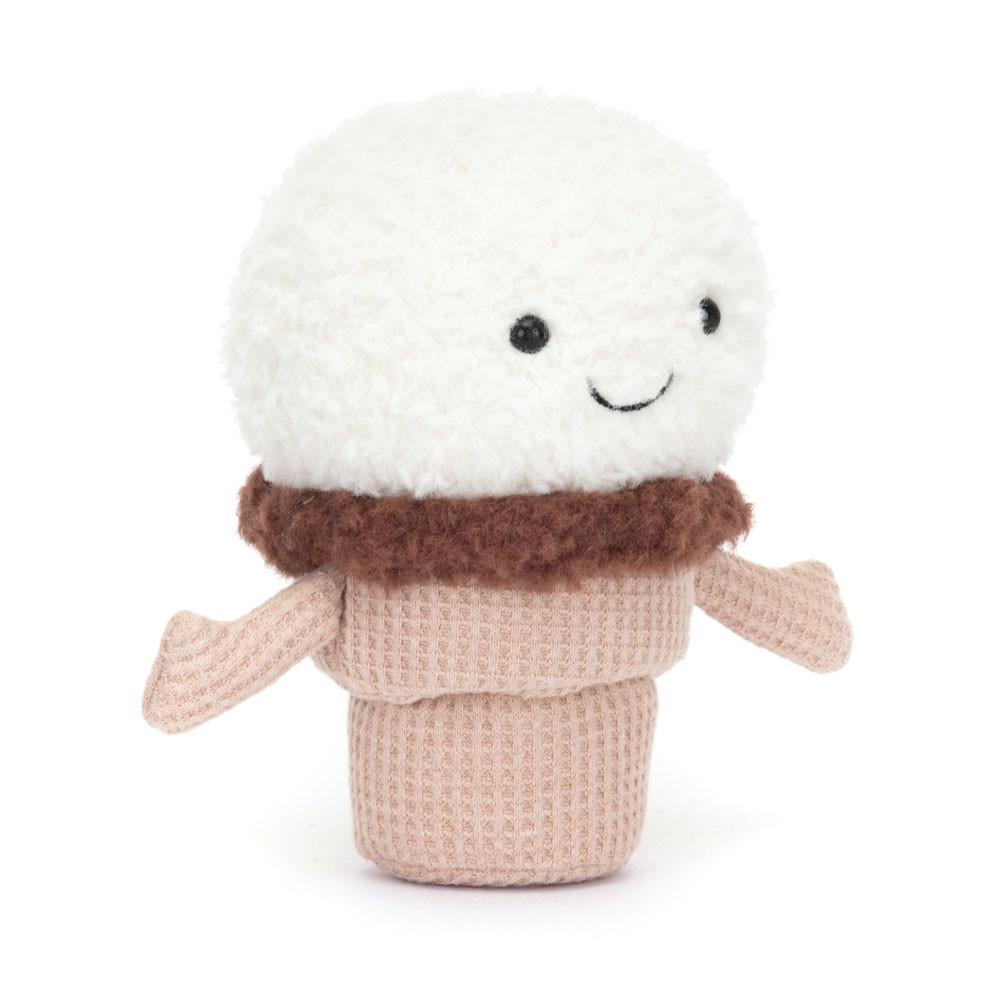 Comida Y Bebida Jellycat Amuseables Ice Cream Cone 14cm x 9cm x 5cm Blancas  Costa Rica |  14362-AZNQ
