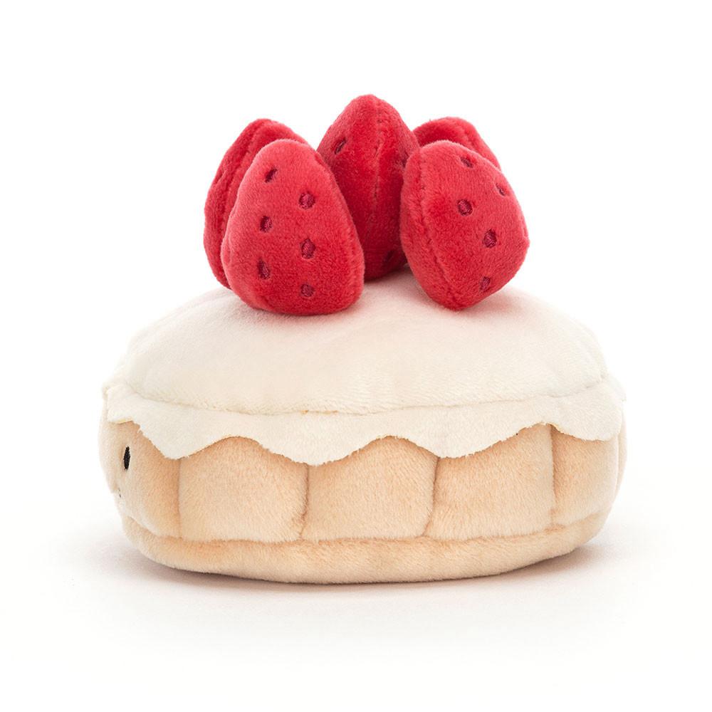 Comida Y Bebida Jellycat Amuseables Pretty Patisserie Tarte Aux Fraises 7cm x 10cm x 10cm Beige  Costa Rica |  58130-MAOP