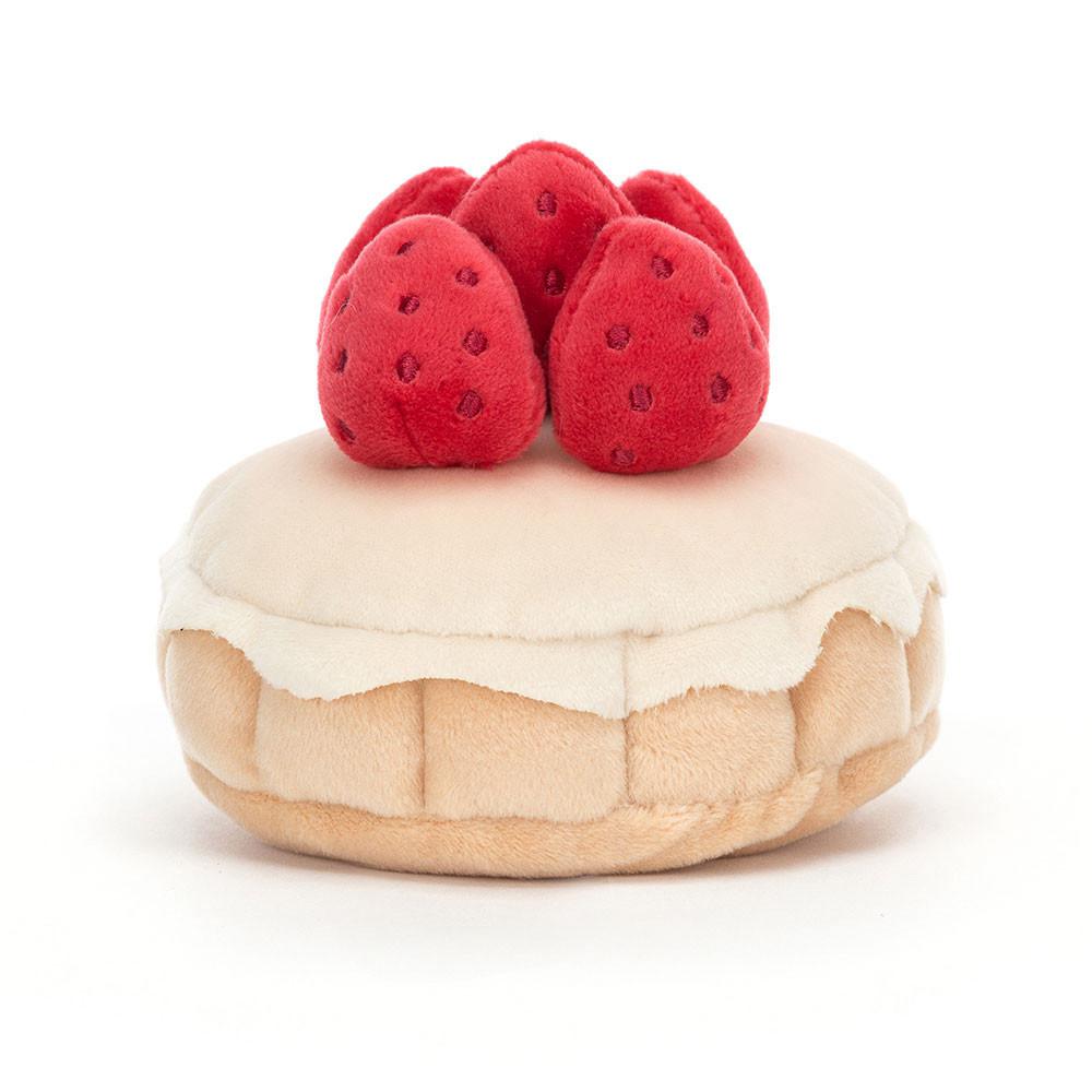 Comida Y Bebida Jellycat Amuseables Pretty Patisserie Tarte Aux Fraises 7cm x 10cm x 10cm Beige  Costa Rica |  58130-MAOP