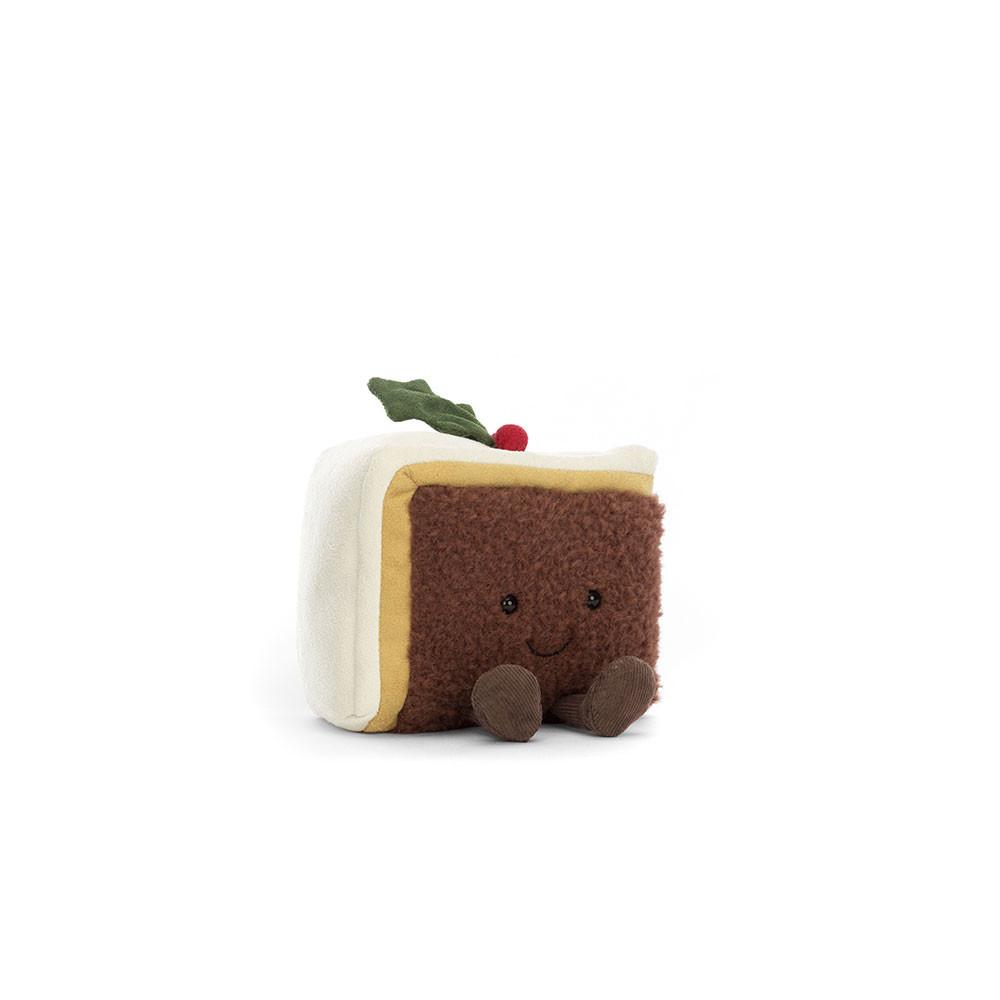 Comida Y Bebida Jellycat Amuseables Slice of Christmas Cake 12cm x 13cm x 8cm Marrones  Costa Rica |  48237-IQSF