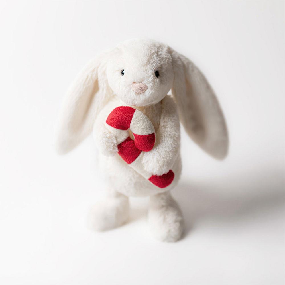 Conejo Jellycat Bashful Bunny with Candy Cane 7.1in x 3.5in x 3.1in Blancas  Costa Rica |  08923-UBDY