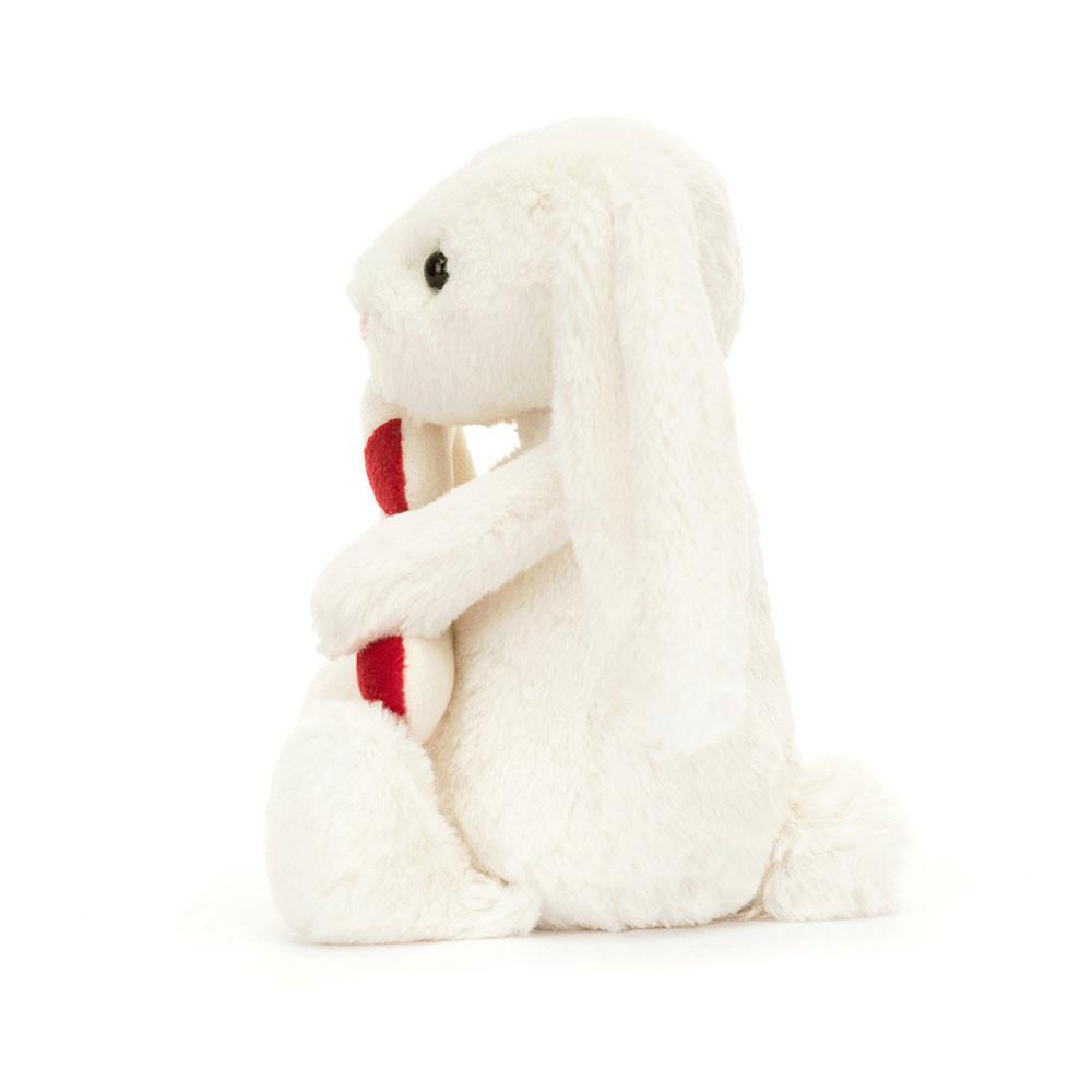 Conejo Jellycat Bashful Bunny with Candy Cane 7.1in x 3.5in x 3.1in Blancas  Costa Rica |  08923-UBDY