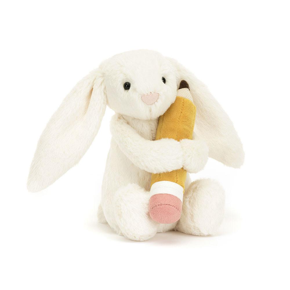 Conejo Jellycat Bashful Bunny with Pencil 7.1in x 3.5in x 3.1in Blancas  Costa Rica |  70645-BVLR