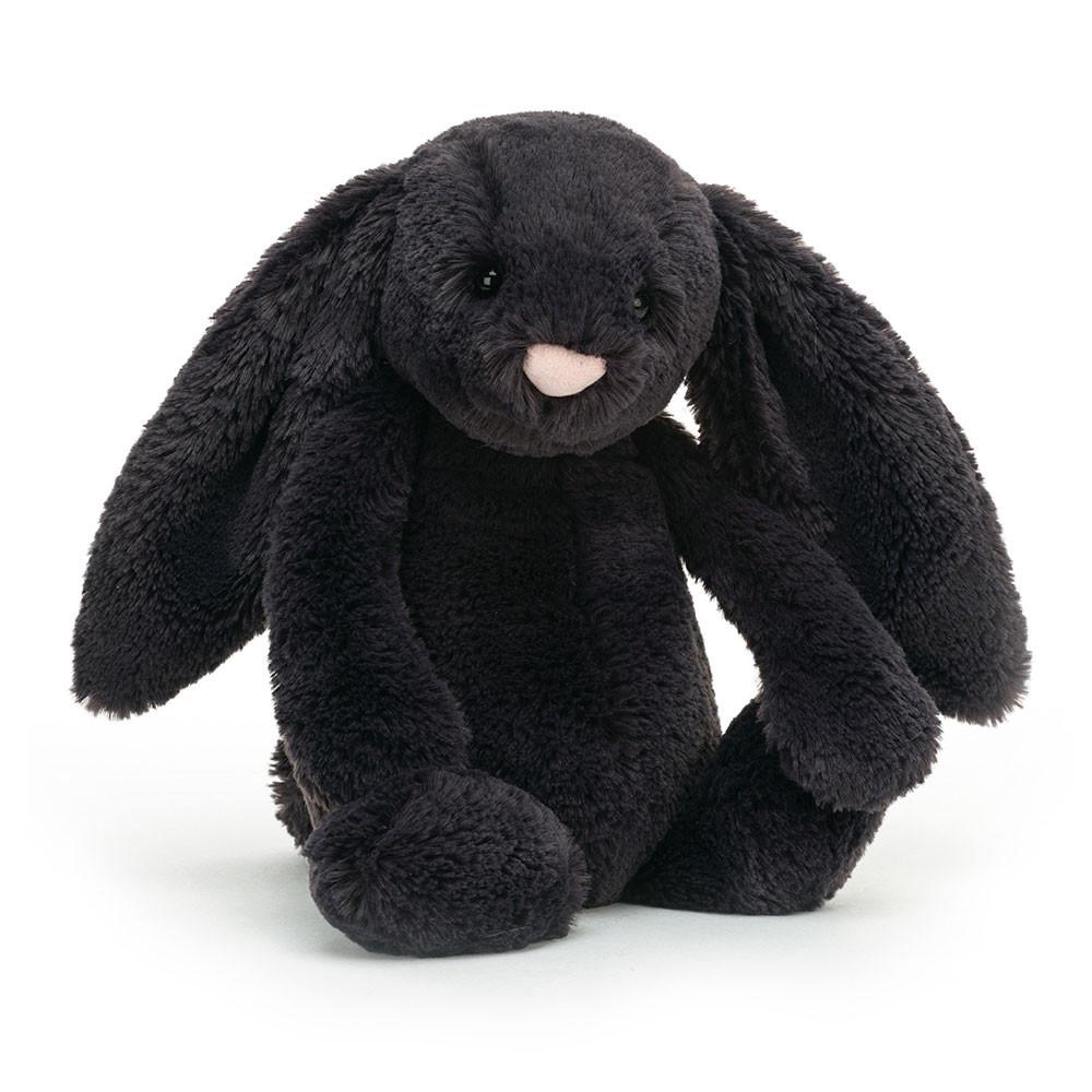 Conejo Jellycat Bashful Inky Bunny 31cm x 12cm x 9cm Negras  Costa Rica |  04357-AJXL