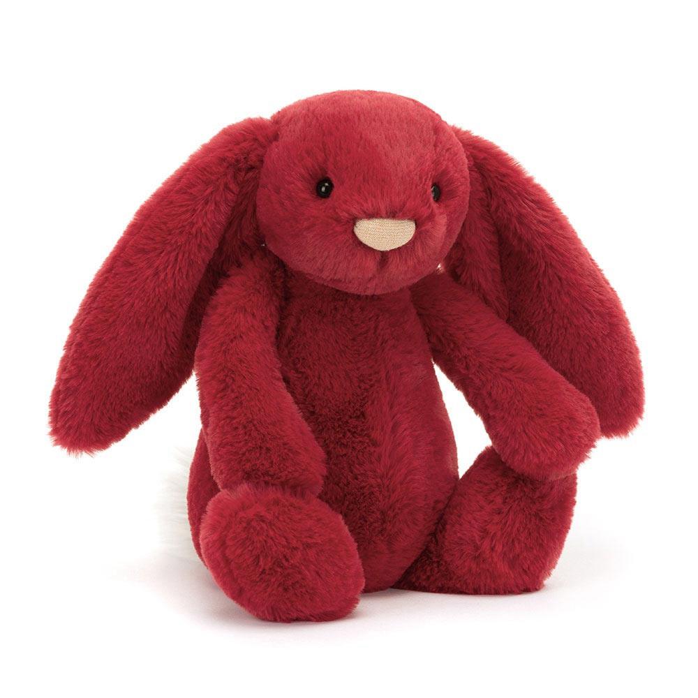 Conejo Jellycat Bashful Luxe Bunny Scarlett 31cm x 12cm x 9cm Rojas  Costa Rica |  42076-UDZC