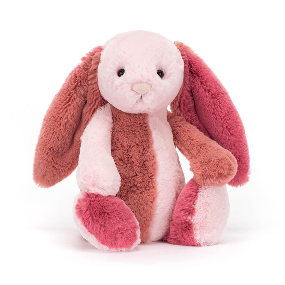 Conejo Jellycat Bashful Patchwork Coralia Bunny 31cm x 12cm x 9cm Rosas  Costa Rica |  21359-ZWOF