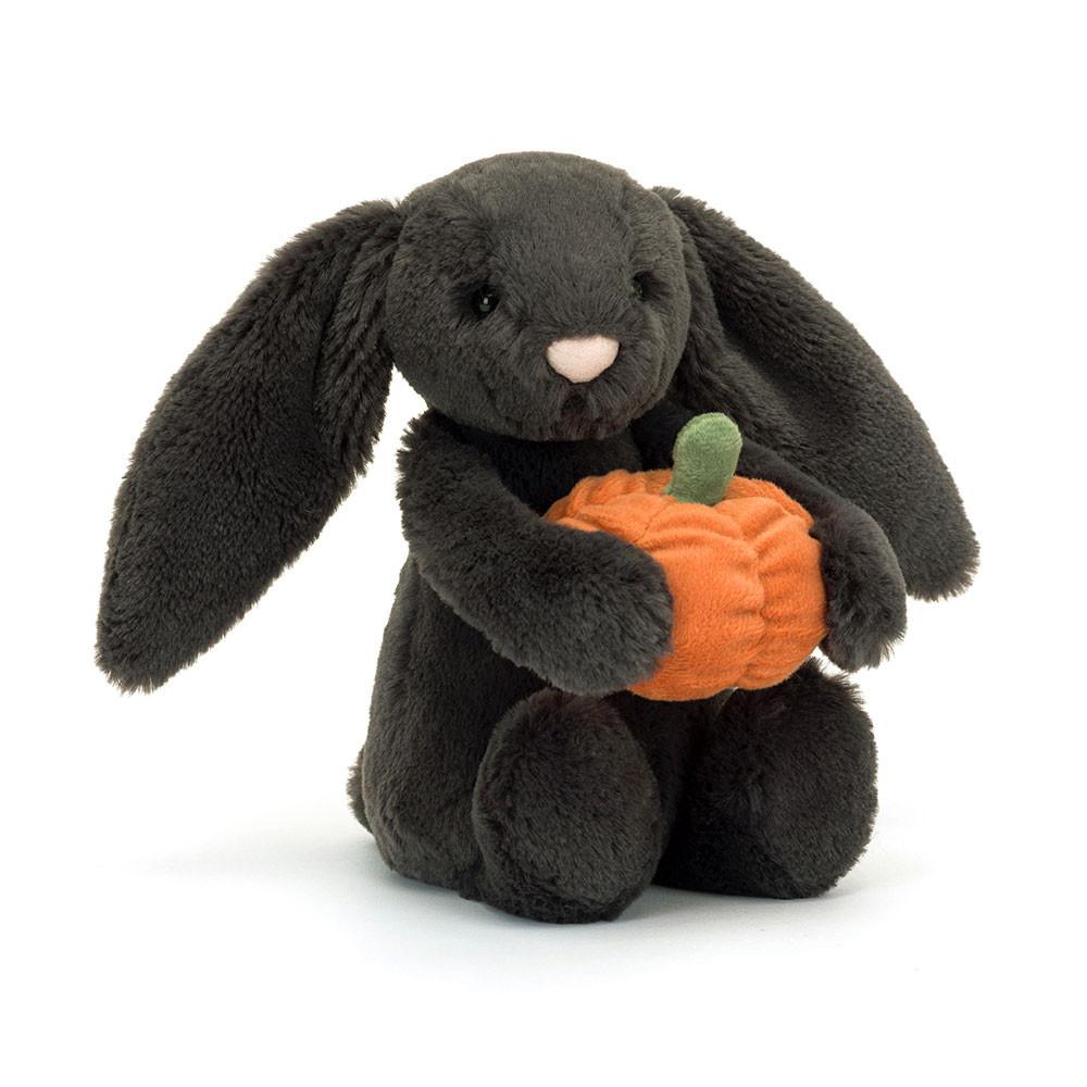 Conejo Jellycat Bashful Pumpkin Bunny 31cm x 12cm x 9cm Negras  Costa Rica |  08617-DKFE