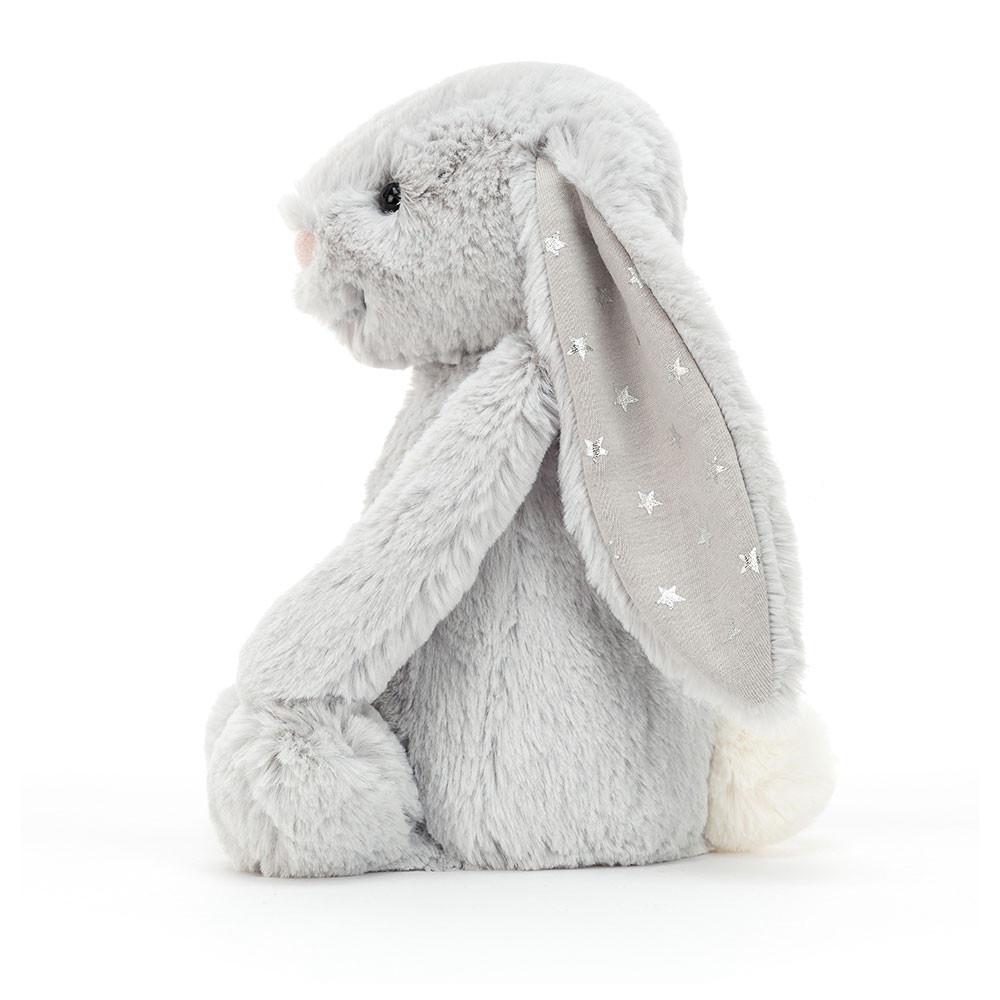 Conejo Jellycat Bashful Shimmer Bunny 31cm x 12cm x 9cm Gris  Costa Rica |  40681-QBPZ