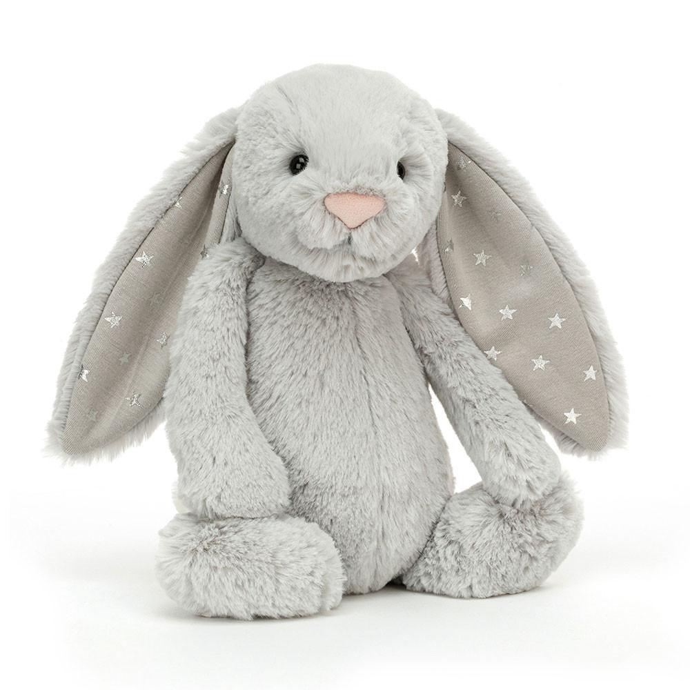 Conejo Jellycat Bashful Shimmer Bunny 31cm x 12cm x 9cm Gris  Costa Rica |  40681-QBPZ