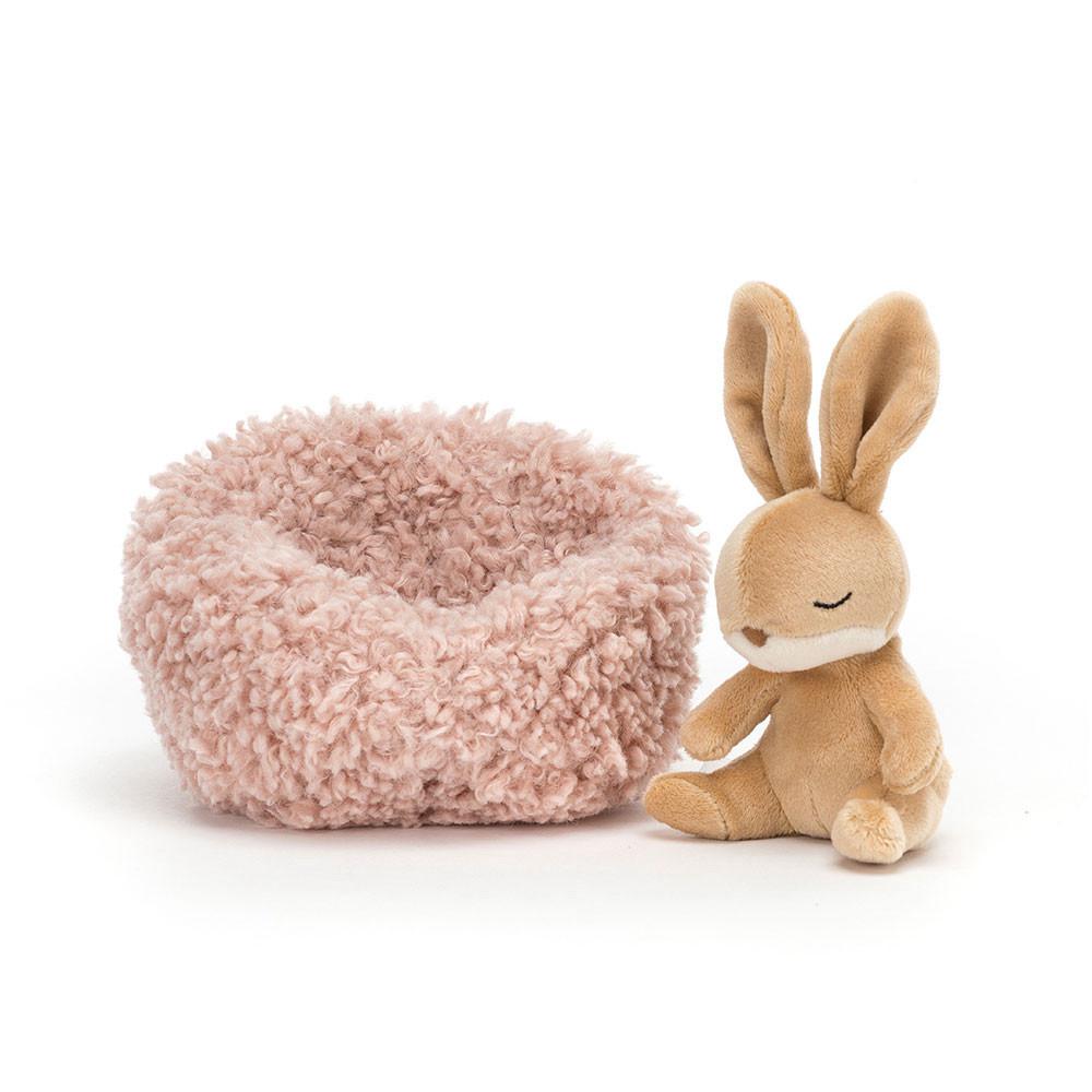 Conejo Jellycat Hibernating Bunny 9cm x 13cm x 13cm Beige  Costa Rica |  24518-HFYQ
