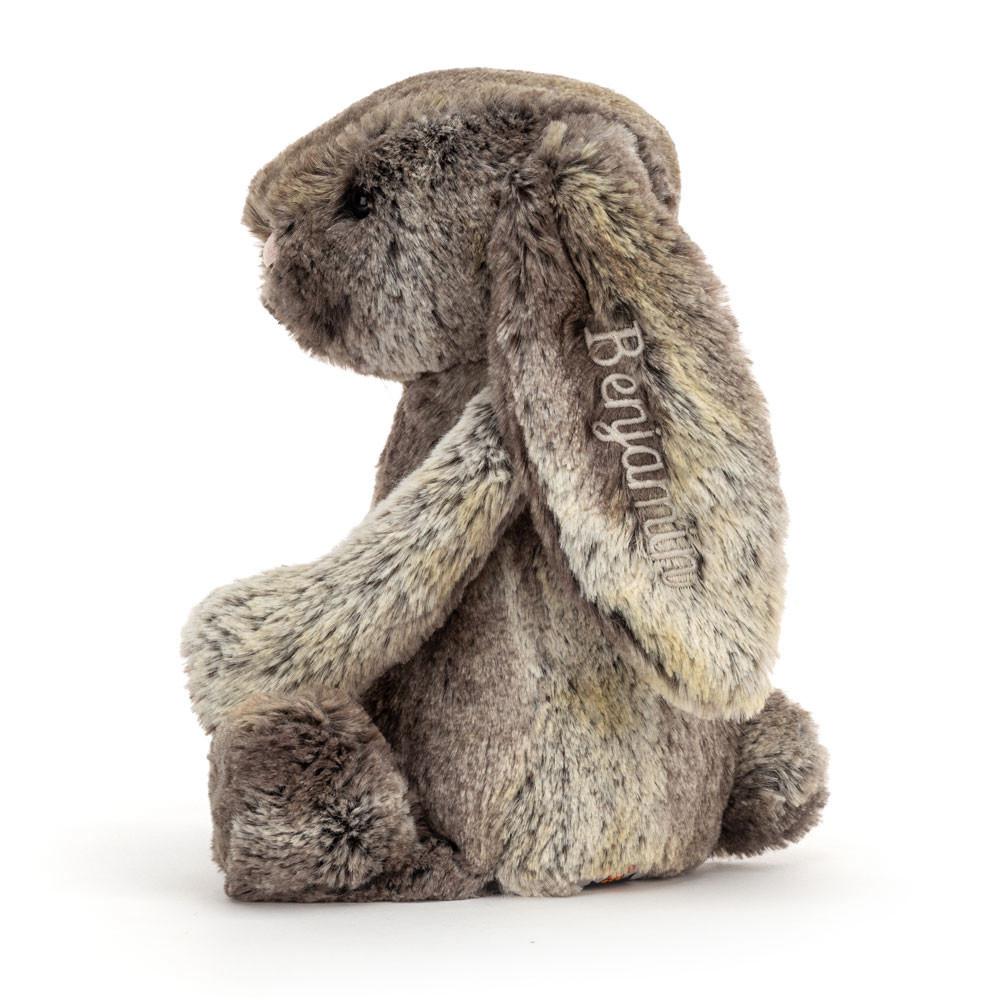 Conejo Jellycat Personalised Bashful Cottontail Bunny Medium 31cm x 12cm x 9cm Marrones  Costa Rica |  84596-ADBM