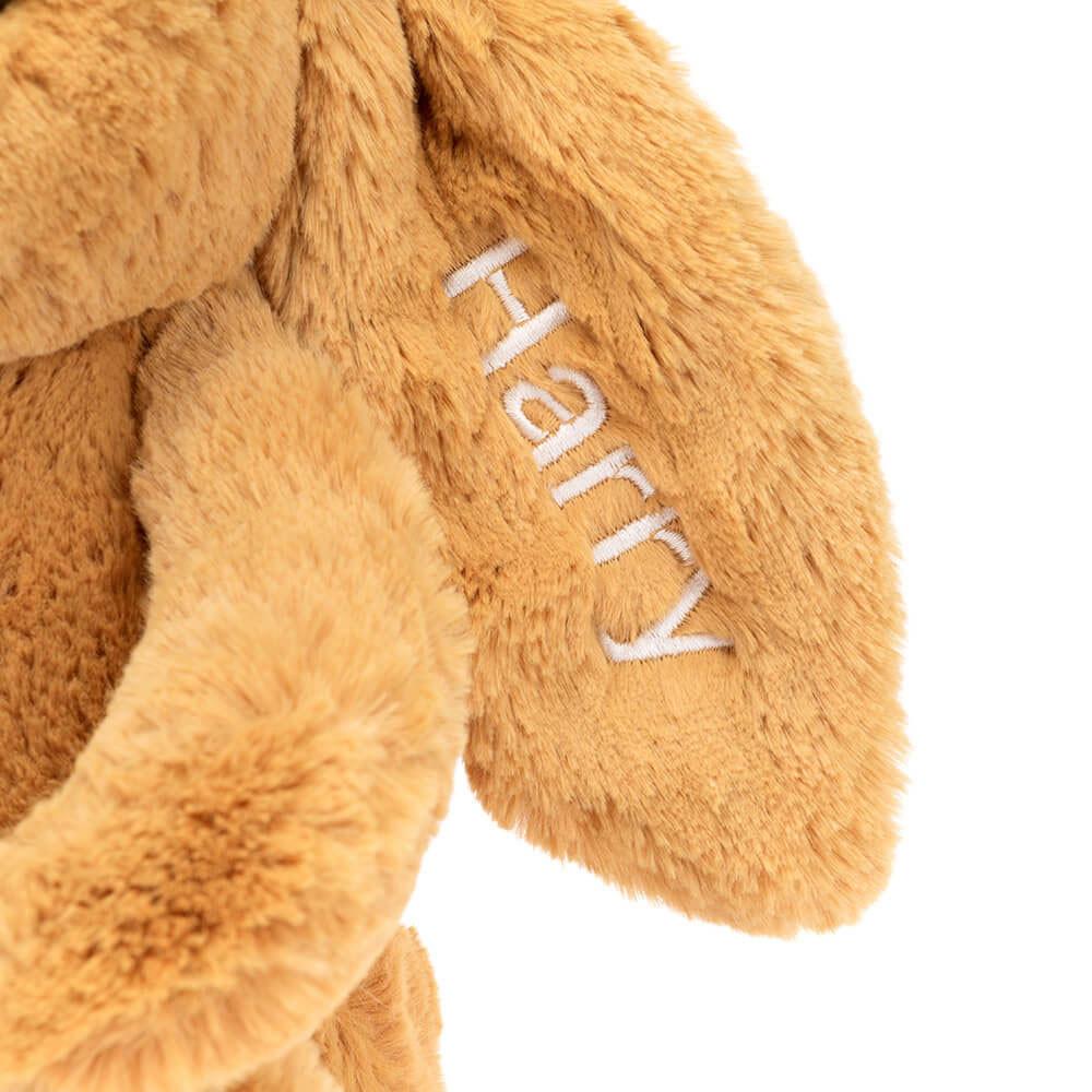Conejo Jellycat Personalised Bashful Golden Bunny Medium 31cm x 12cm x 9cm Amarillo  Costa Rica |  61457-ZMFE