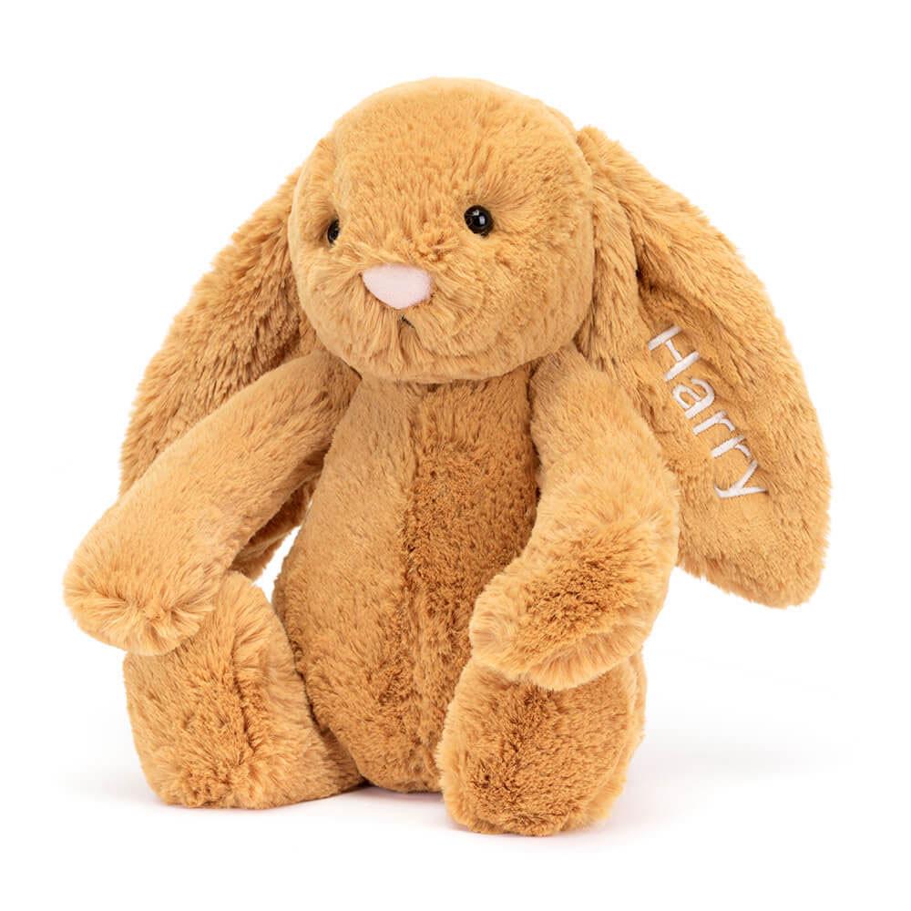Conejo Jellycat Personalised Bashful Golden Bunny Medium 31cm x 12cm x 9cm Amarillo  Costa Rica |  61457-ZMFE