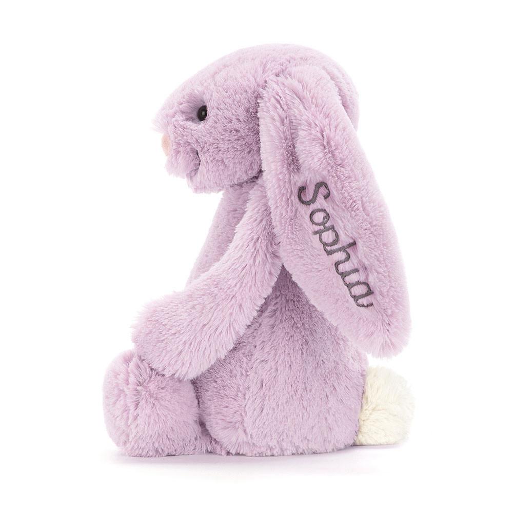 Conejo Jellycat Personalised Bashful Lilac Bunny Medium 31cm x 12cm x 9cm Moradas  Costa Rica |  78562-QJDN