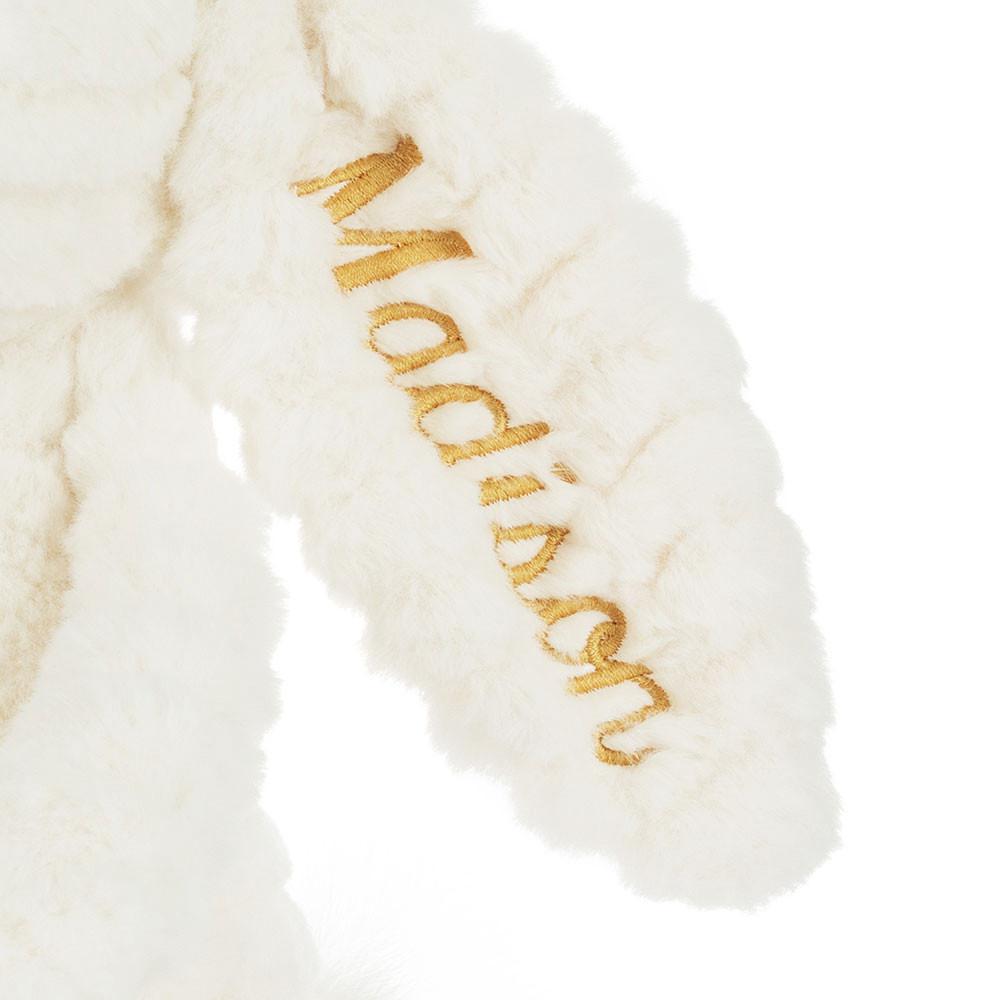 Conejo Jellycat Personalised Bashful Luxe Bunny Nimbus 31cm x 12cm x 9cm Blancas  Costa Rica |  71942-ILKZ