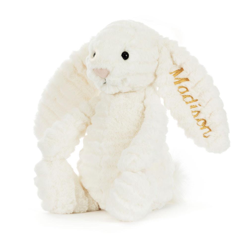 Conejo Jellycat Personalised Bashful Luxe Bunny Nimbus 31cm x 12cm x 9cm Blancas  Costa Rica |  71942-ILKZ