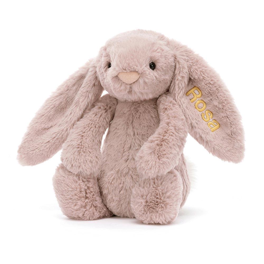 Conejo Jellycat Personalised Bashful Luxe Bunny Rosa Medium 31cm x 12cm x 9cm Rosas  Costa Rica |  41629-BDKF