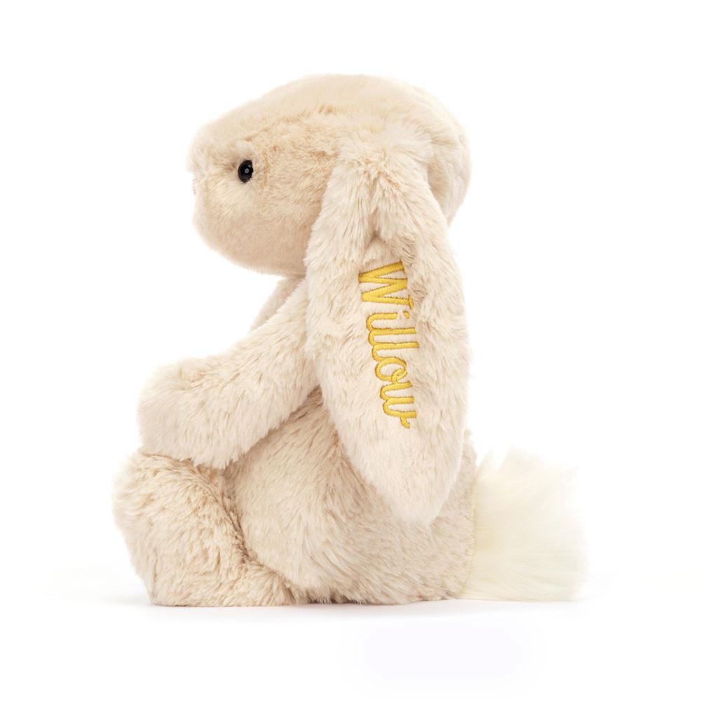 Conejo Jellycat Personalised Bashful Luxe Bunny Willow Medium 31cm x 12cm x 9cm Beige  Costa Rica |  13407-VGXH