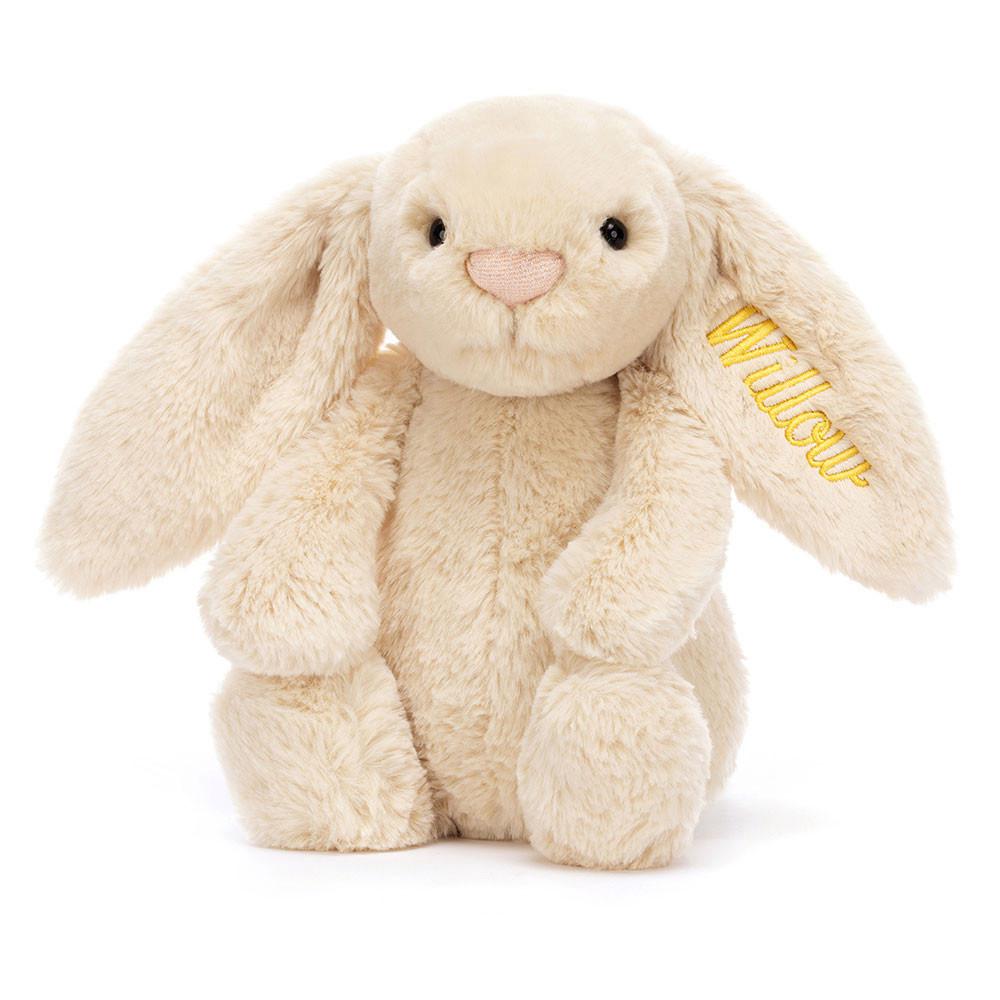 Conejo Jellycat Personalised Bashful Luxe Bunny Willow Medium 31cm x 12cm x 9cm Beige  Costa Rica |  13407-VGXH