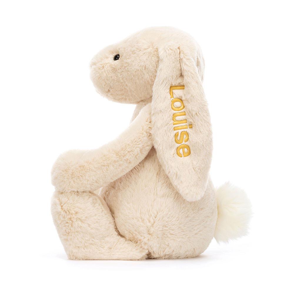 Conejo Jellycat Personalised Bashful Luxe Bunny Willow Huge 31cm x 12cm x 9cm Beige  Costa Rica |  31928-MSXI