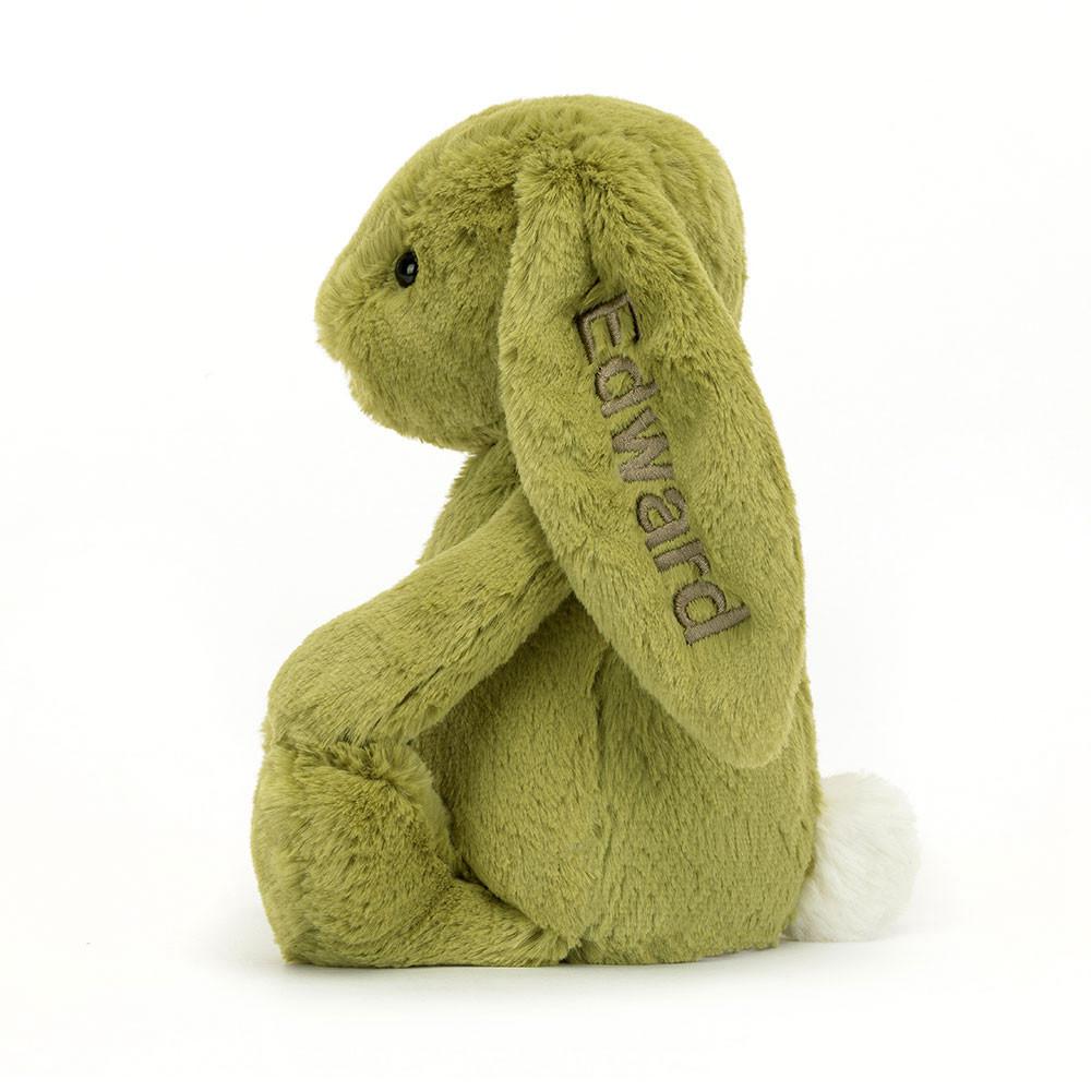 Conejo Jellycat Personalised Bashful Moss Bunny Medium 31cm x 12cm x 9cm Verde  Costa Rica |  69307-RDUV