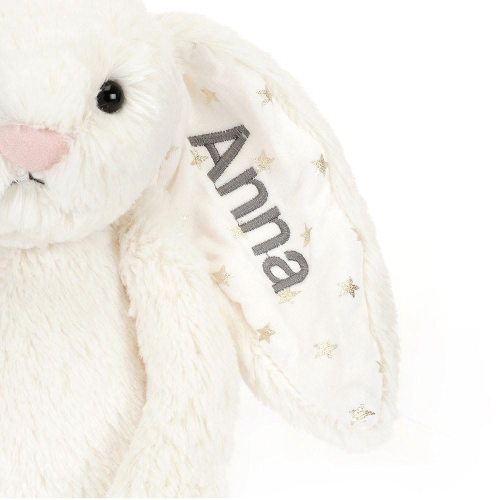 Conejo Jellycat Personalised Bashful Twinkle Bunny Medium 31cm x 12cm x 9cm Blancas  Costa Rica |  81495-KTQM